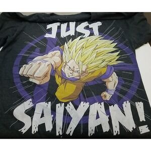 Ripple Junction Mens Dragon Ball Z Just Saiyan! T Shirt‎ Size S Short Sleeve